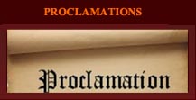 Proclamations